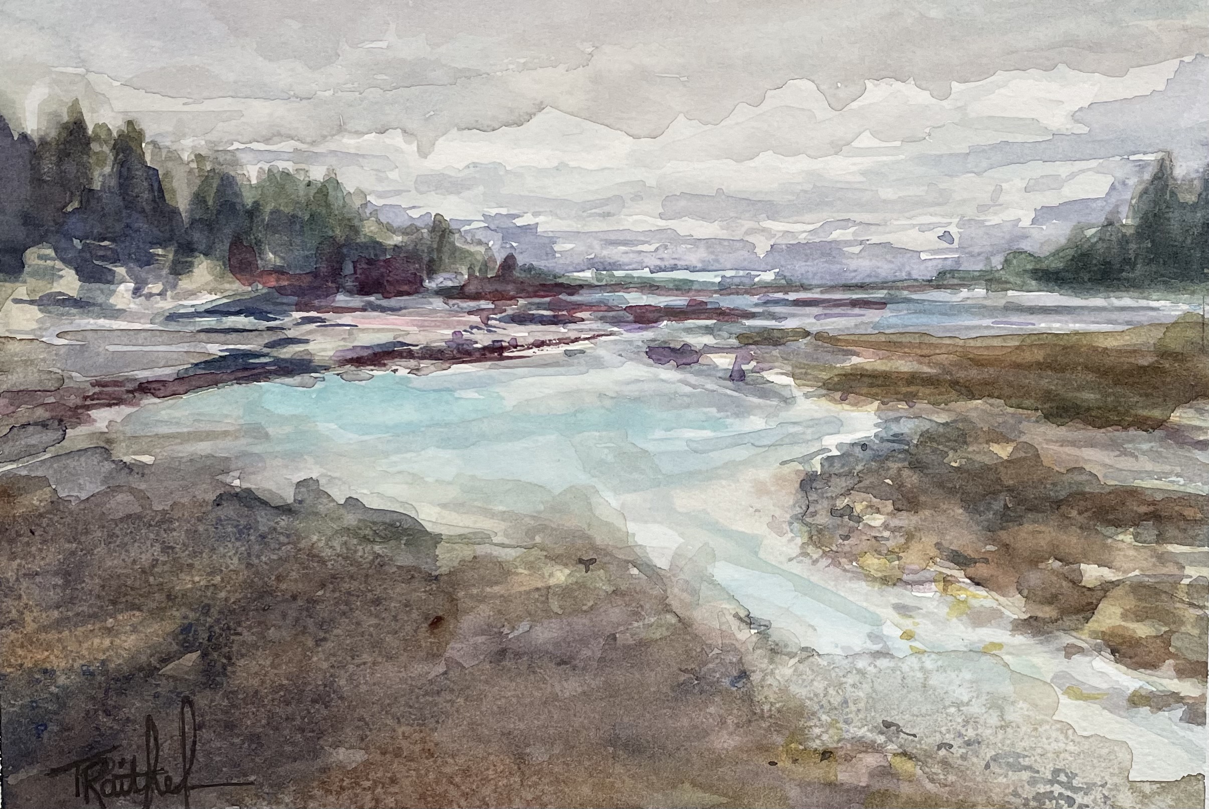 Painting Pots: Yellowstone