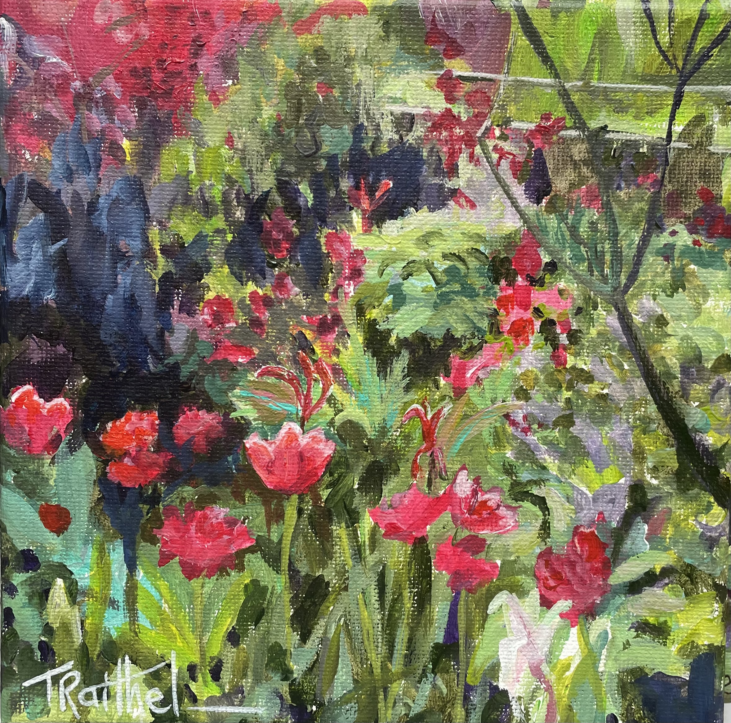 Red Tulips at Giverny