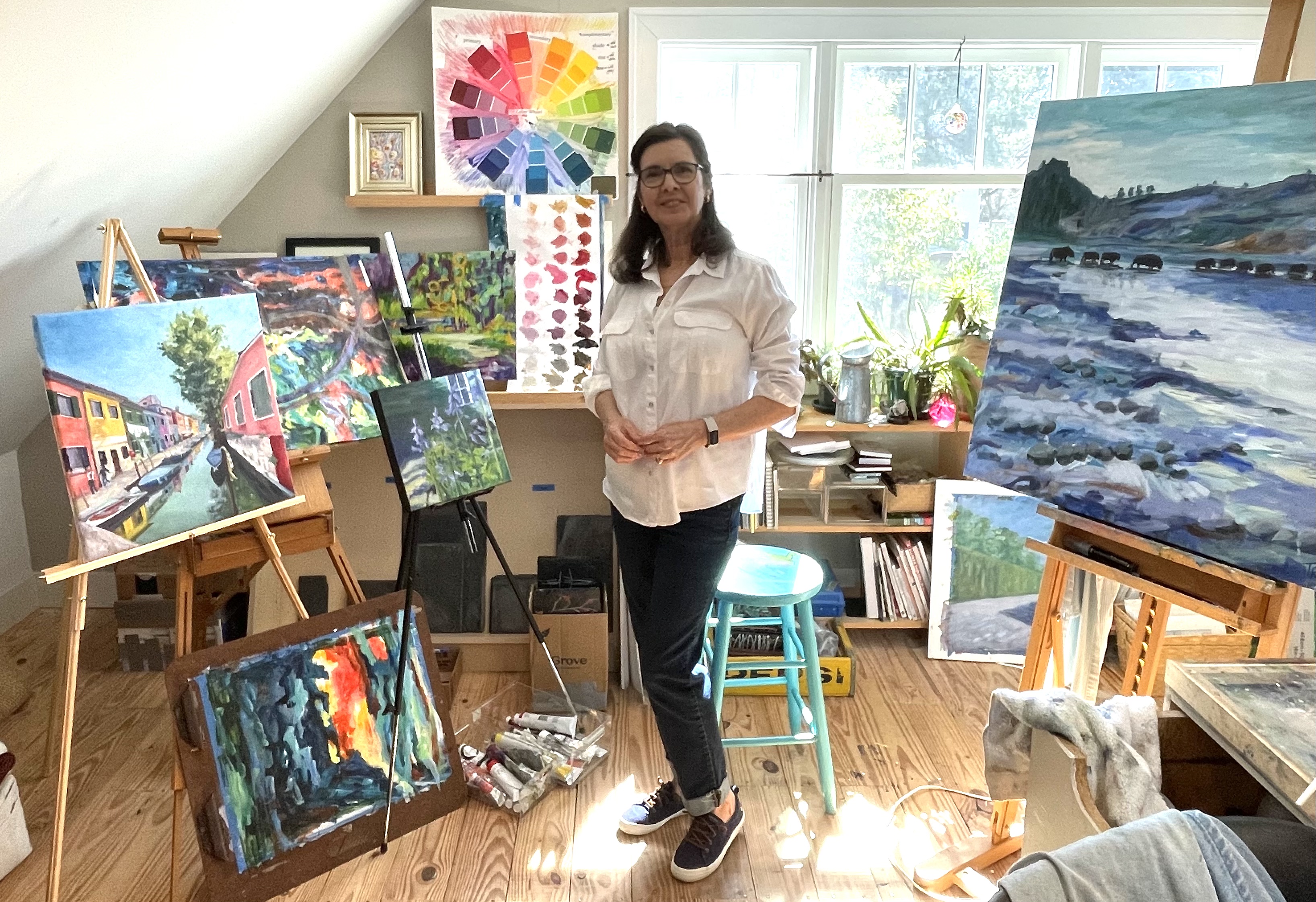 Tenley in her studio